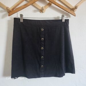 Black mini skirt